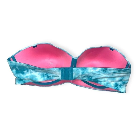 PINK Victoria’s Secret strapless tie dye wireless bra - Picture 3 of 3